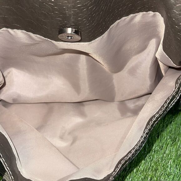 Kipling Doris Croc Embossed Handbag | Champagne Metallic - Picture 7 of 12